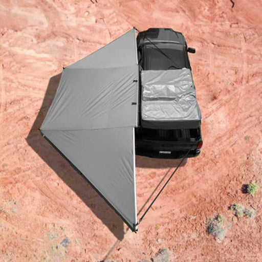 SKU - 19609907 - OVS Nomadic Awning 180 Degree - Dark Gray Cover With Black Cover
