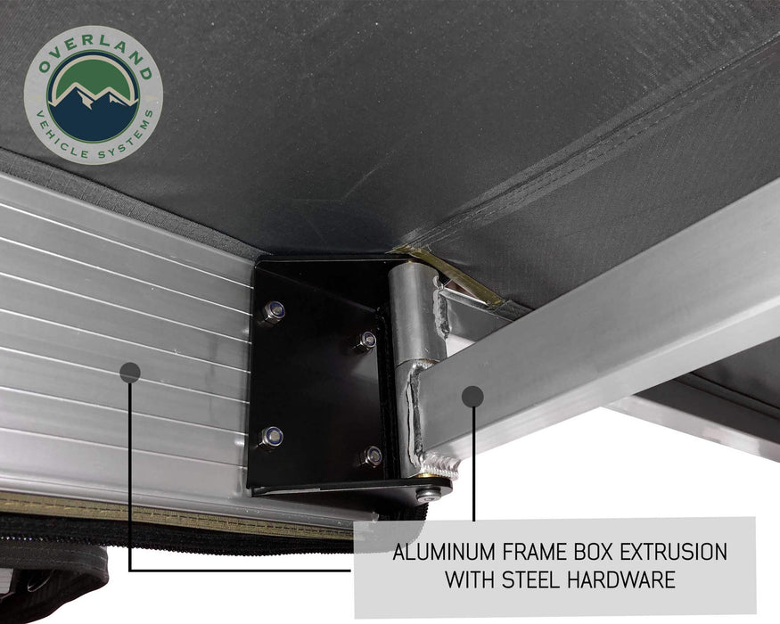 OVS Nomadic Awning 180 Degree - With Zip In Wall Aluminum Frame Box