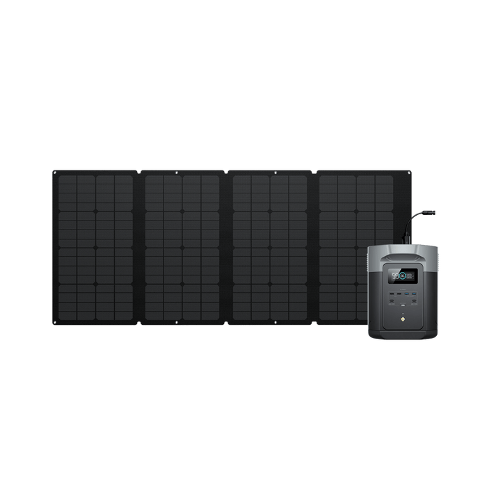 EcoFlow DELTA 2 Max + Solar Panel Reliable home power solution
