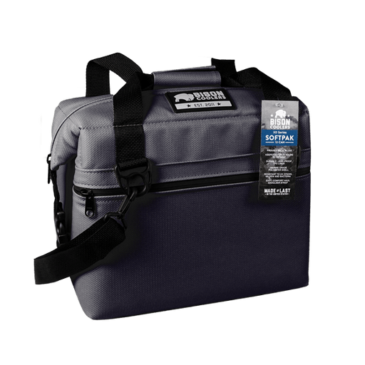 Bison Coolers 12-Can, XD Series Gunmetal SoftPak Cooler Bag