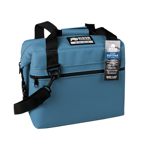 Bison Coolers 12-Can, XD Series Marlin (Blue) SoftPak Cooler Bag