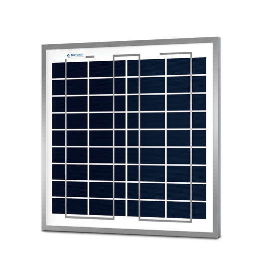 ACOPOWER 15 Watts Poly Solar Panel Module for 12 Volt Battery Charging