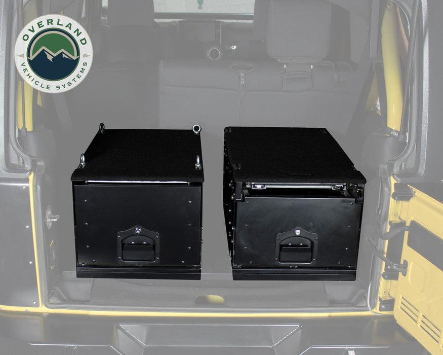 OVS Cargo Box w/ Slide Out Drawer Size Black Powder Coat 21010301