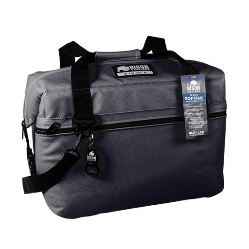 Bison Coolers 24-Can, XD Series Gunmetal SoftPak Cooler Bag