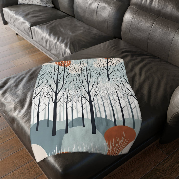 Abstract Forest Modern Blanket for camper, RV, or home, throw blanket