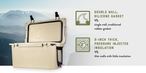 Bison Coolers Olive 50 Quart Cooler