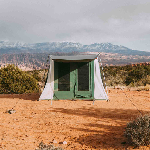 White Duck 10'x10' Prota Canvas Cabin Tent, Water Repellent