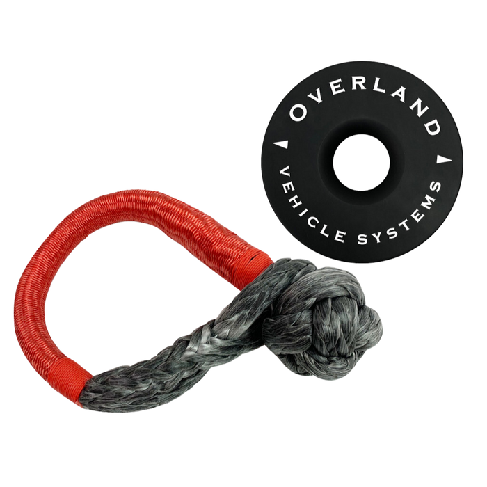 OVS Combo Pack Soft Shackle 5/8" & Recovery Ring 6.25" Black