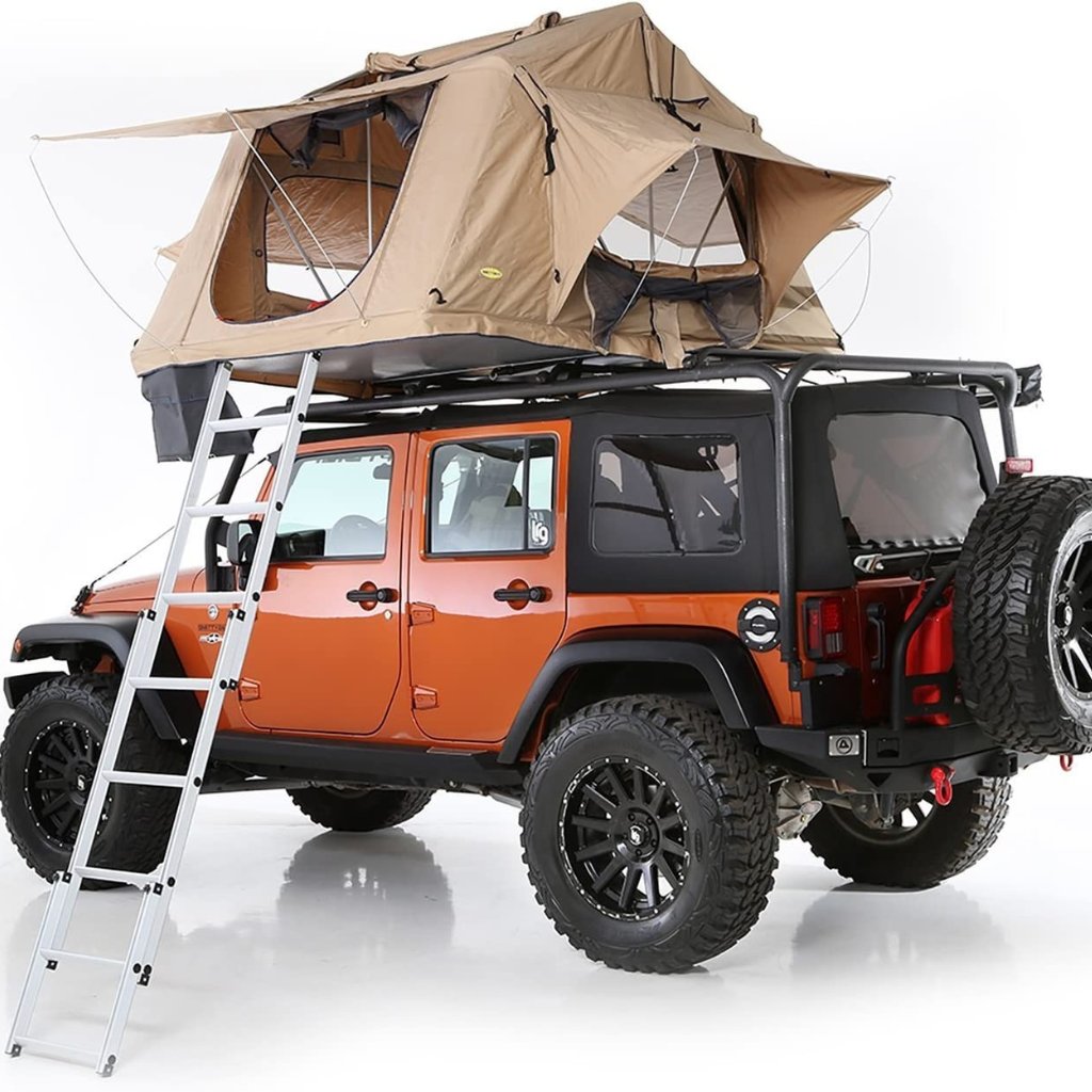 Truck top outlet tent