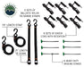 OVS Nomadic Awning 180 Degree - With Zip In Wall Tie Downs