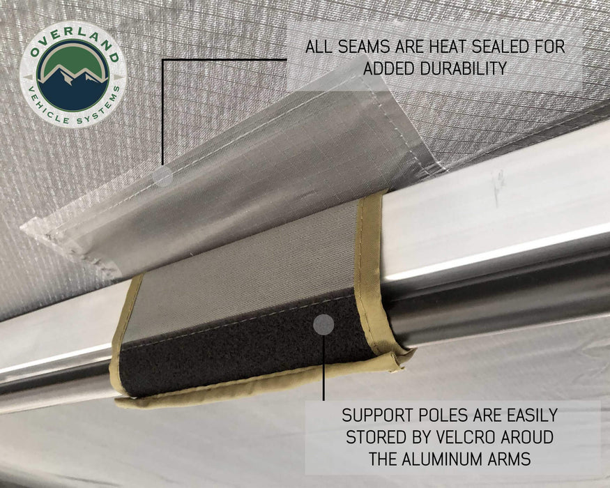 OVS Nomadic Awning 180 Degree - With Zip In Wall Velcro Seams