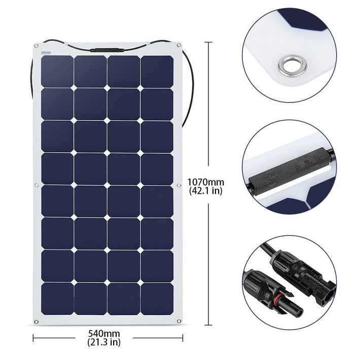 ACOPOWER 330Watts Flexible Solar RV Kit w/ 30A MPPT Charge Controller