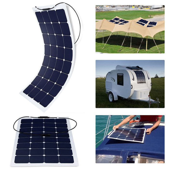 ACOPOWER 110w 12v Flexible lightweight ETFE Solar Panel w/ Connector