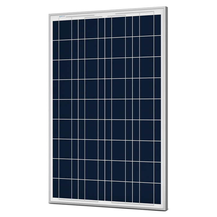 ACOPOWER 100W Polycrystalline Solar Panel for 12 Volt Battery Charging