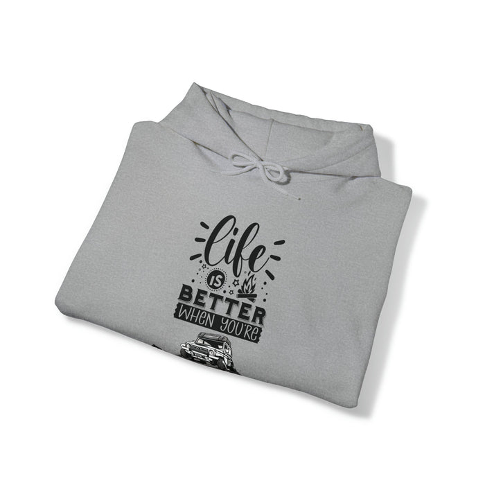 Life Is Better When Overlanding - Unisex Heavy Blend™ Hooded Sweatshirt