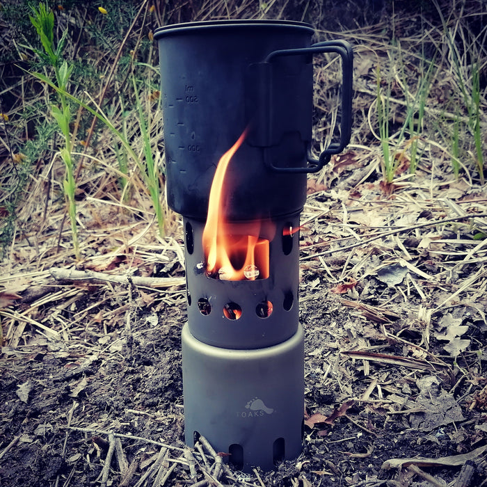 TOAKS Titanium Backpacking Wood Burning Stove (Small)