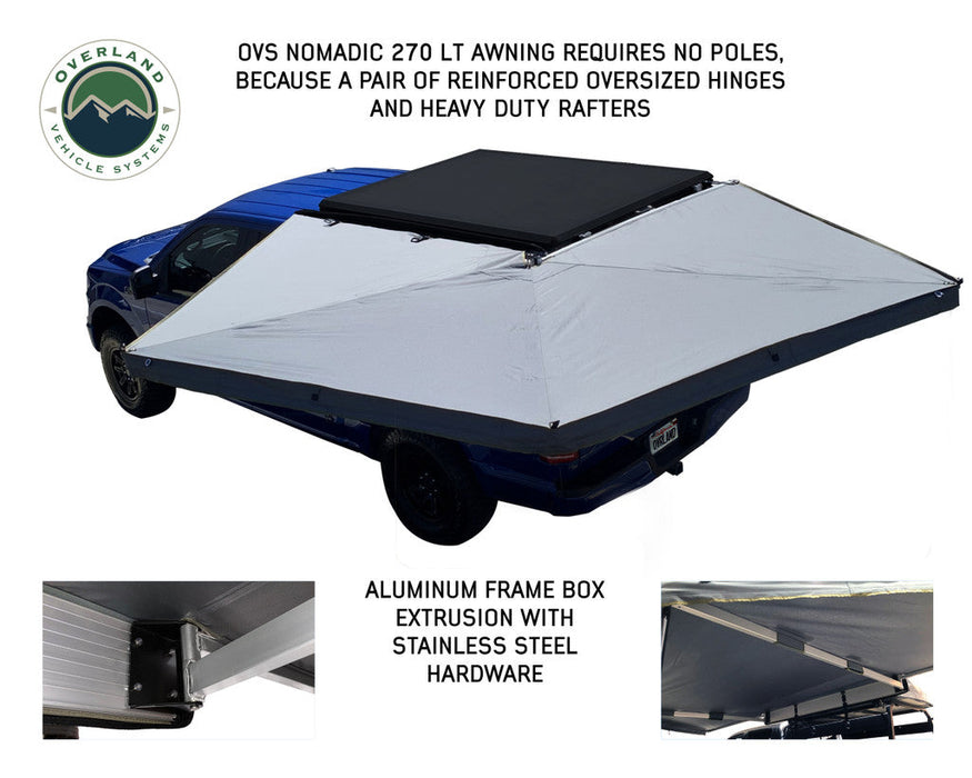 OVS Nomadic 270 LT Awning, Driver Side Dark Gray Cover 19559907
