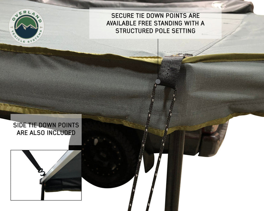 OVS Nomadic 270 LT Awning, Driver Side Dark Gray Cover 19559907