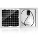 ACOPOWER 10W 12V Solar Charger Kit, 5A Charge Controller w/ Alligator Clips