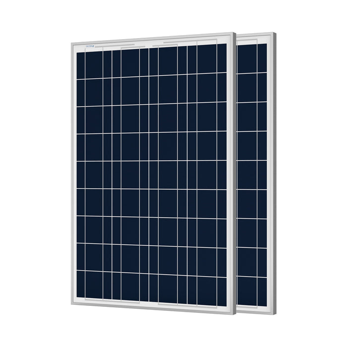 ACOPOWER 100W Polycrystalline Solar Panel for 12 Volt Battery Charging