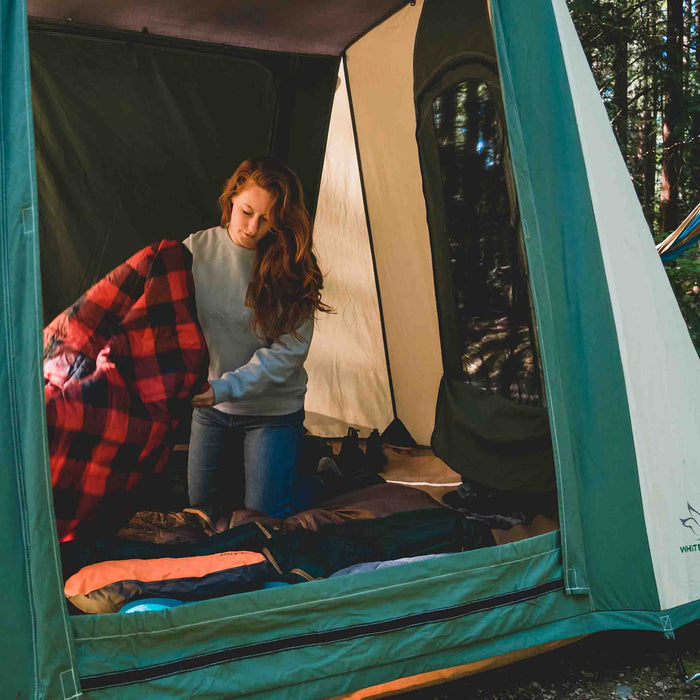 White Duck 7'x9' Prota Canvas Cabin Tent, Water Repellent