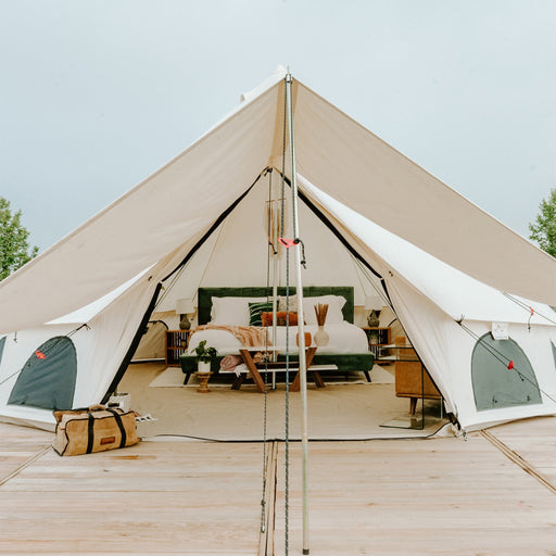 White Duck 20' Avalon Canvas Bell Family Camping Tent