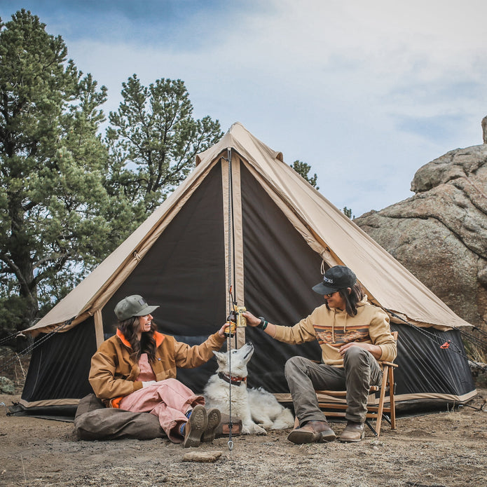 WHITE DUCK 13' REGATTA 360 CANVAS BELL FAMILY CAMPING TENT