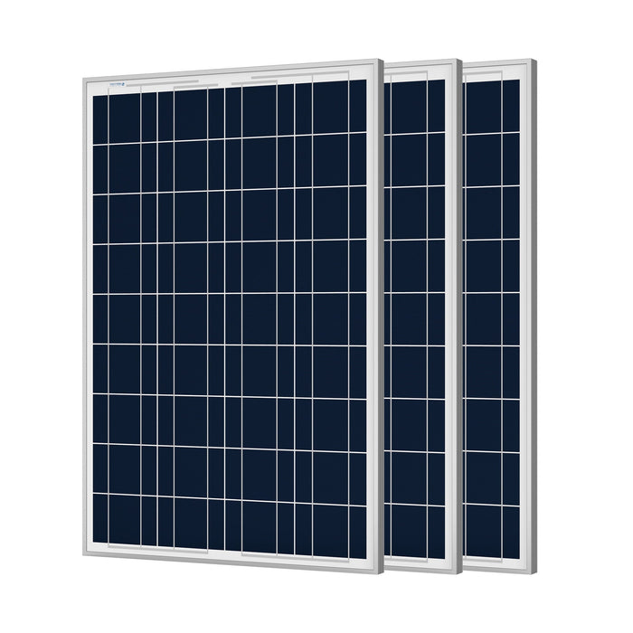 ACOPOWER 100W Polycrystalline Solar Panel for 12 Volt Battery Charging