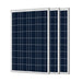 ACOPOWER 100W Polycrystalline Solar Panel for 12 Volt Battery Charging