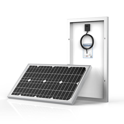 ACOPOWER 30W Mono Solar Panel for 12V Battery Charging, Off-Grid