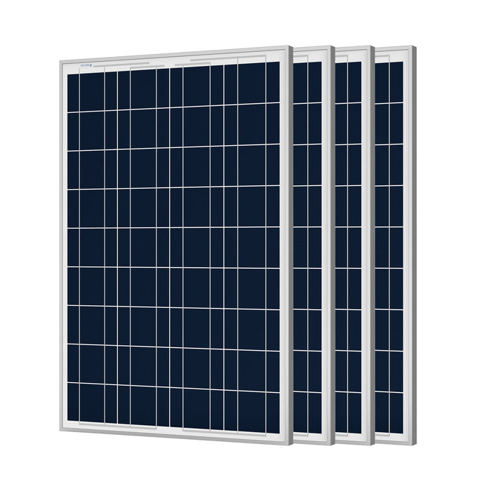 ACOPOWER 100W Polycrystalline Solar Panel for 12 Volt Battery Charging