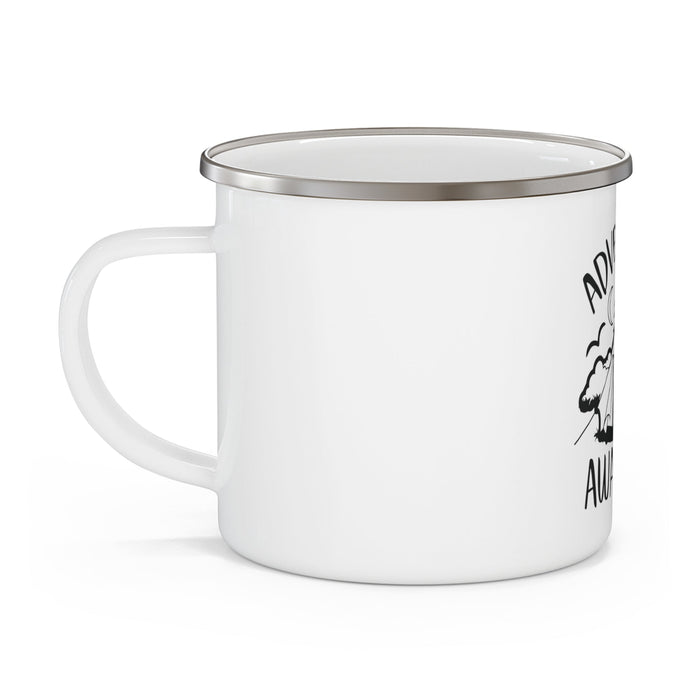 Adventure Awaits - Stainless Steel Enamel Camping Mug 12 oz