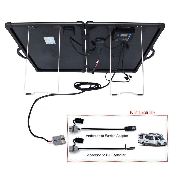 ACOPOWER Plk 120W Portable Solar Panel Kit with 20A Charge Controller