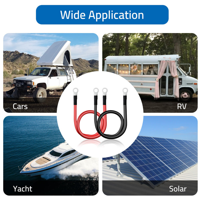 ACOPOWER Battery Cable Inverter Power Cable with Oxygen