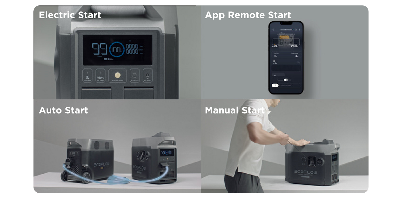 EcoFlow Smart Generator (Dual Fuel) Four Way Start