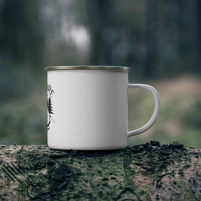 Adventure Awaits - Stainless Steel Enamel Camping Mug 12 oz