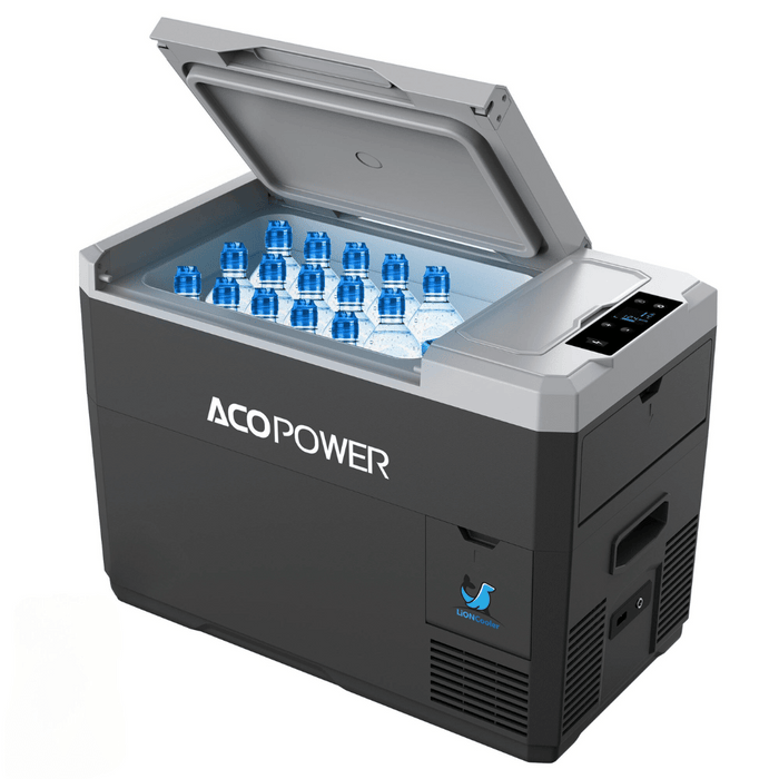 ACOPOWER LiONCooler Min Solar Powered Car Fridge Freezer, 29 Quarts