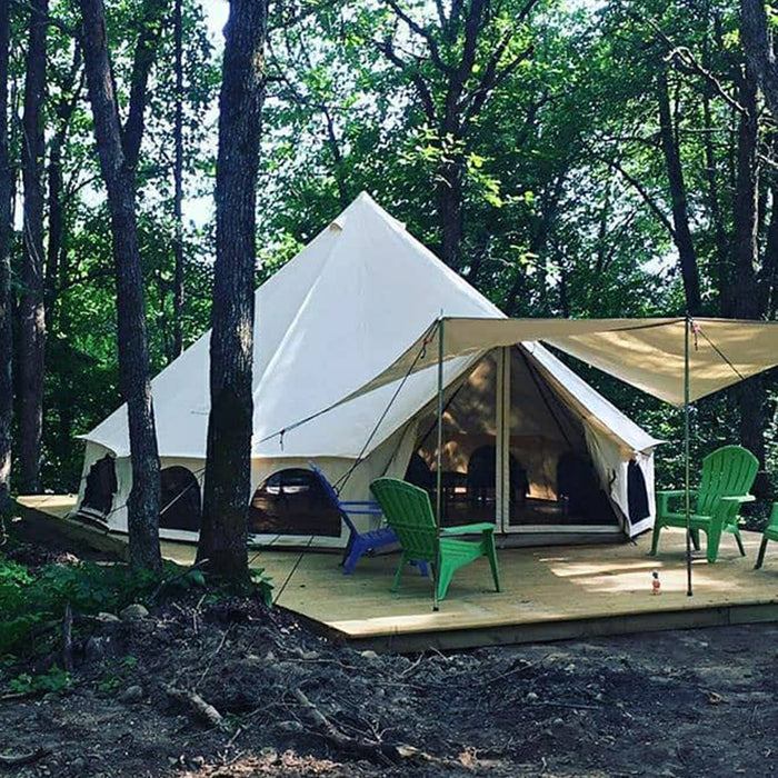 regatta tents White Duck Tent Awnings for Regatta/Avalon Bell Canvas Tents — Green Gear Store