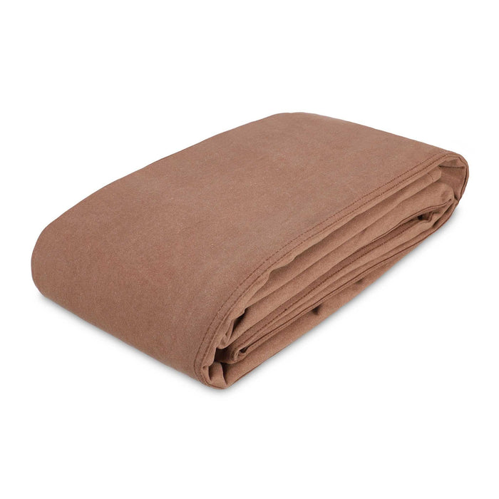 18 oz. 100% Cotton Canvas Tarp 8' x 20' / Brown