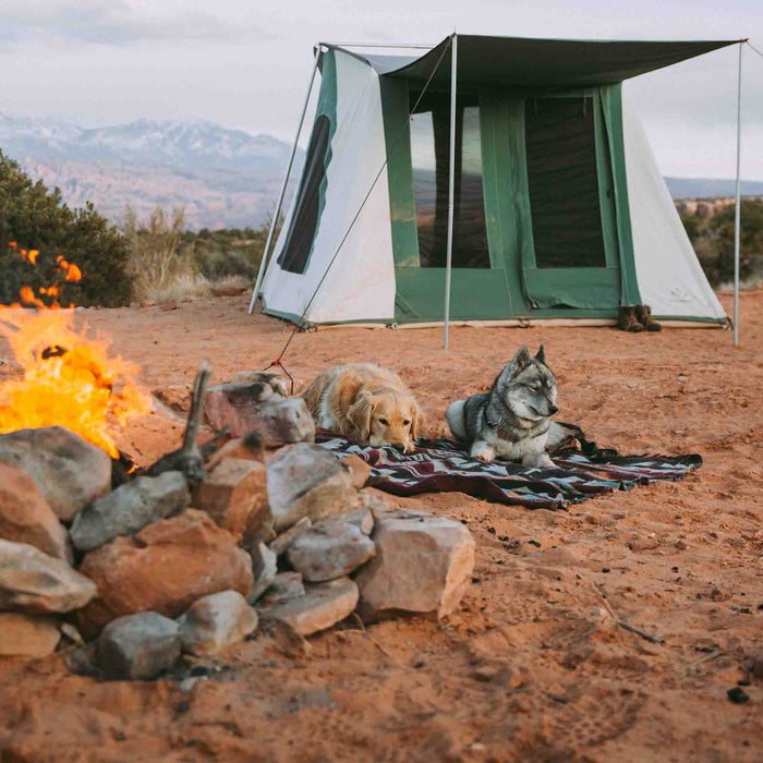 White Duck 10'x10' Prota Canvas Cabin Tent, Deluxe, Water Repellent