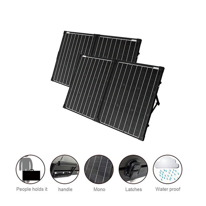 ACOPOWER Ptk 200W Portable Solar Panel Kit Briefcase