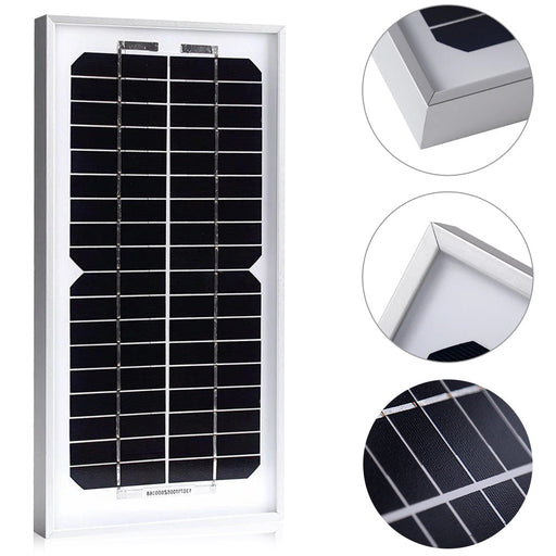 ACOPOWER 5W Mono Solar Panel for 12V Battery Charging, Off-Grid