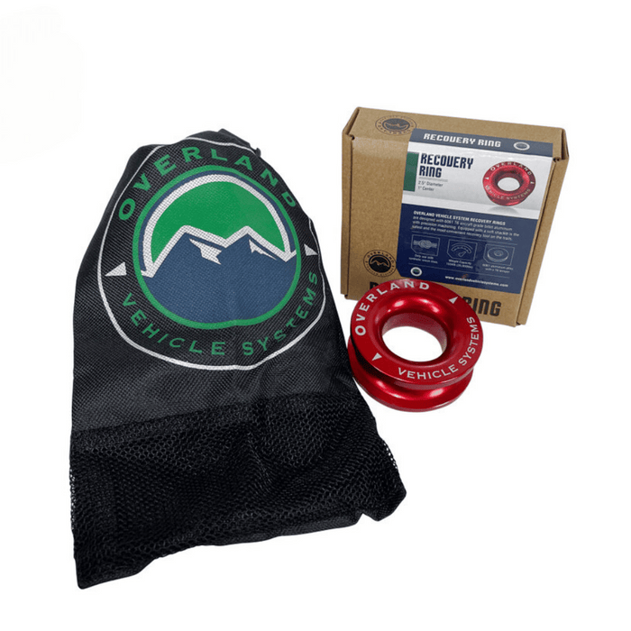 OVS Recovery Ring 2.5" 10,000 lb. Red With Storage Bag 19240005