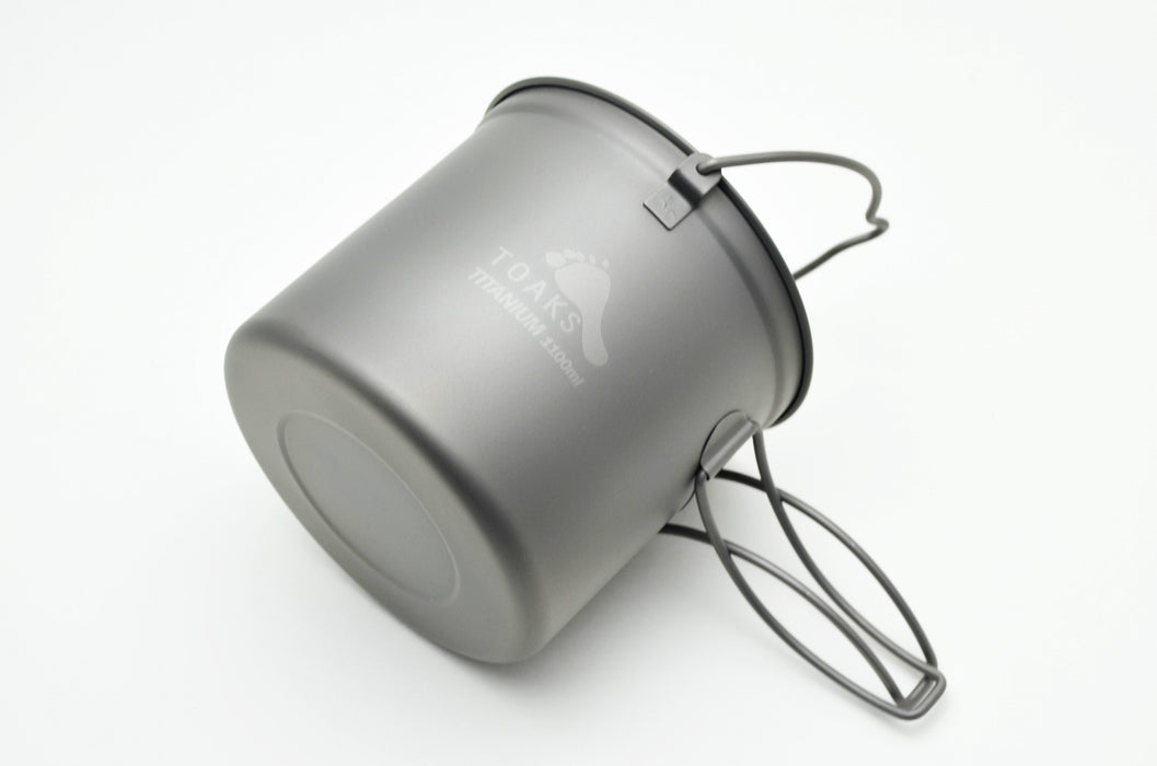 TOAKS Titanium 1100ml Pot with Bail Handle