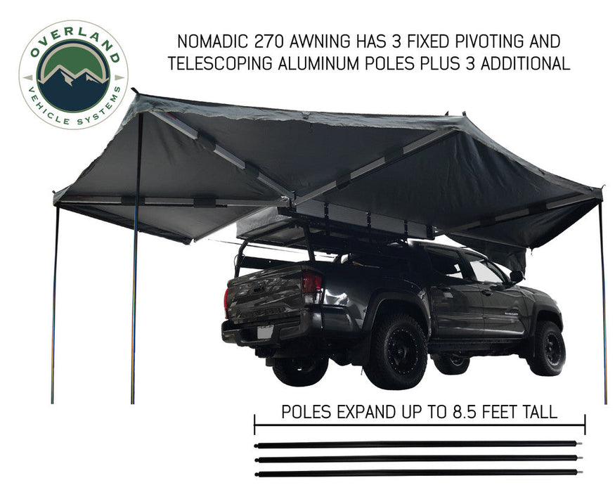 OVS Nomadic Awning 270 Passenger Side - Dark Gray Cover 19529907