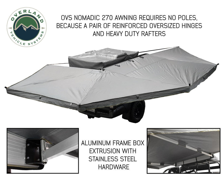 OVS Nomadic Awning 270 Passenger Side - Dark Gray Cover 19529907