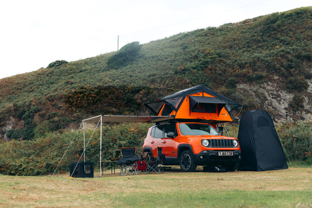 TentBox Lite 1.0 Overland Lightweight Car Rooftop Tent, 4-Season