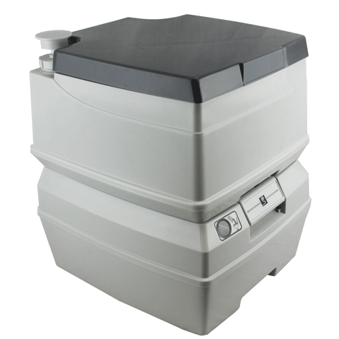 Tuff Stuff® 5 Gallon Flushable Portable Outdoor Toilet With Removable Holding Tank