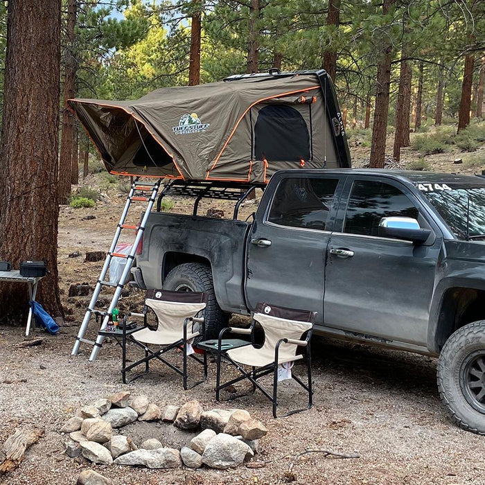 open sided tent Tuff Stuff Overland Alpha II Hard Top Side Open Tent, Black, 2 Person